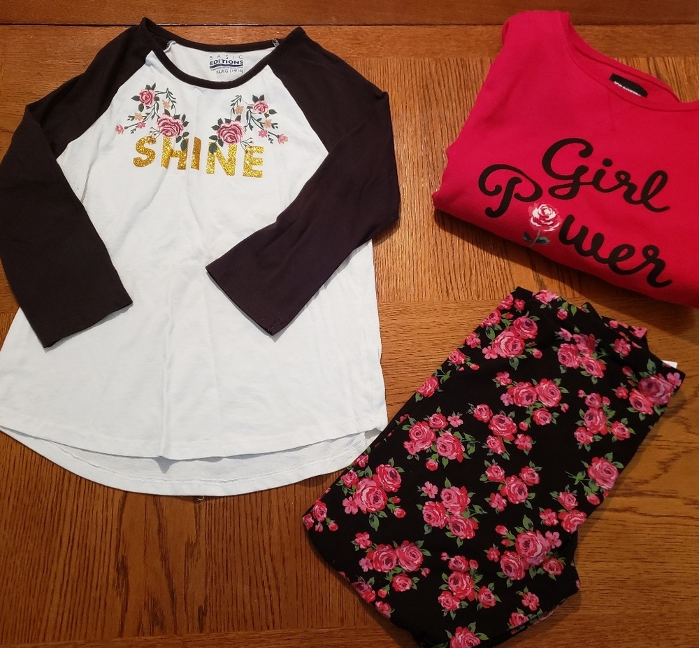 3 of pieces bundle rose outfits